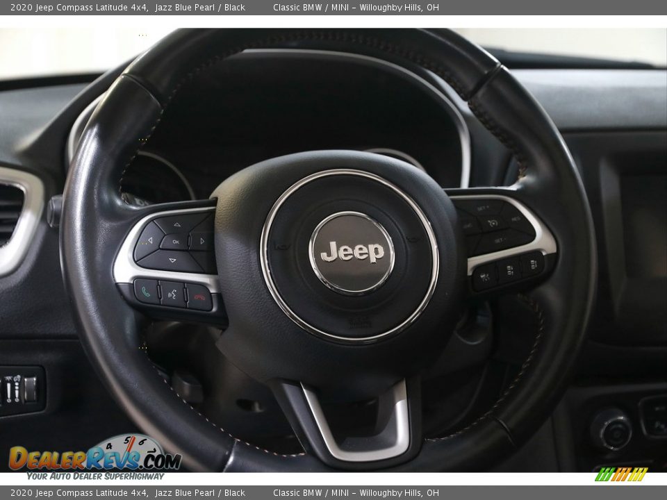 2020 Jeep Compass Latitude 4x4 Jazz Blue Pearl / Black Photo #7