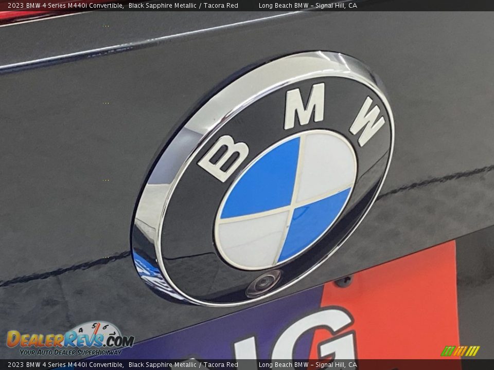 2023 BMW 4 Series M440i Convertible Black Sapphire Metallic / Tacora Red Photo #7