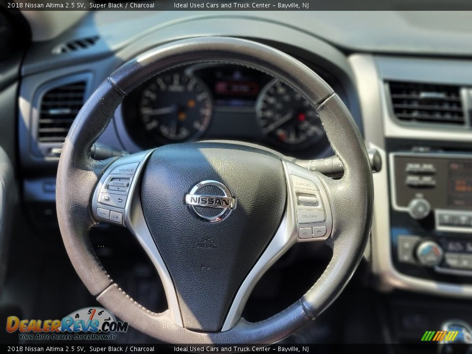 2018 Nissan Altima 2.5 SV Super Black / Charcoal Photo #14