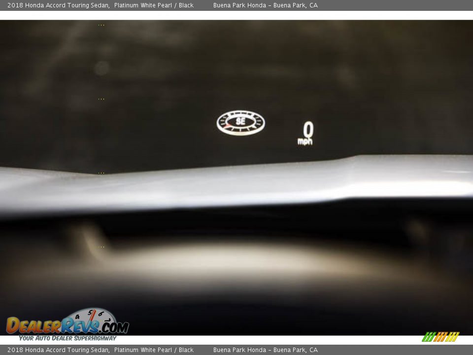 2018 Honda Accord Touring Sedan Platinum White Pearl / Black Photo #31