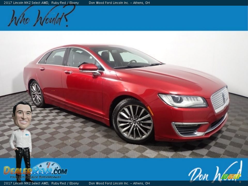 2017 Lincoln MKZ Select AWD Ruby Red / Ebony Photo #1