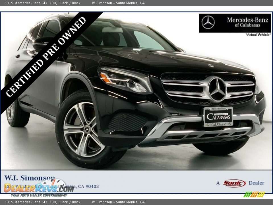 2019 Mercedes-Benz GLC 300 Black / Black Photo #1