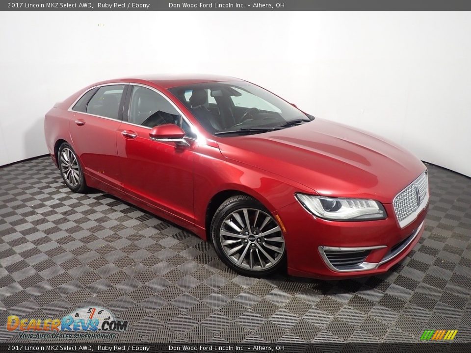 2017 Lincoln MKZ Select AWD Ruby Red / Ebony Photo #3