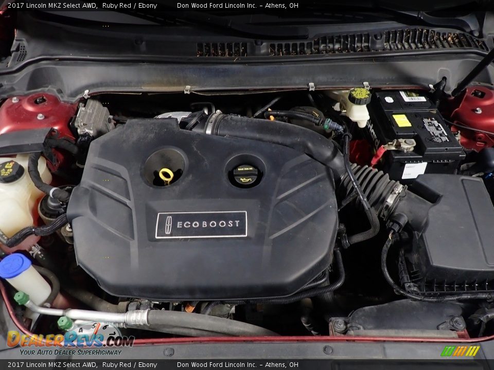 2017 Lincoln MKZ Select AWD Ruby Red / Ebony Photo #7
