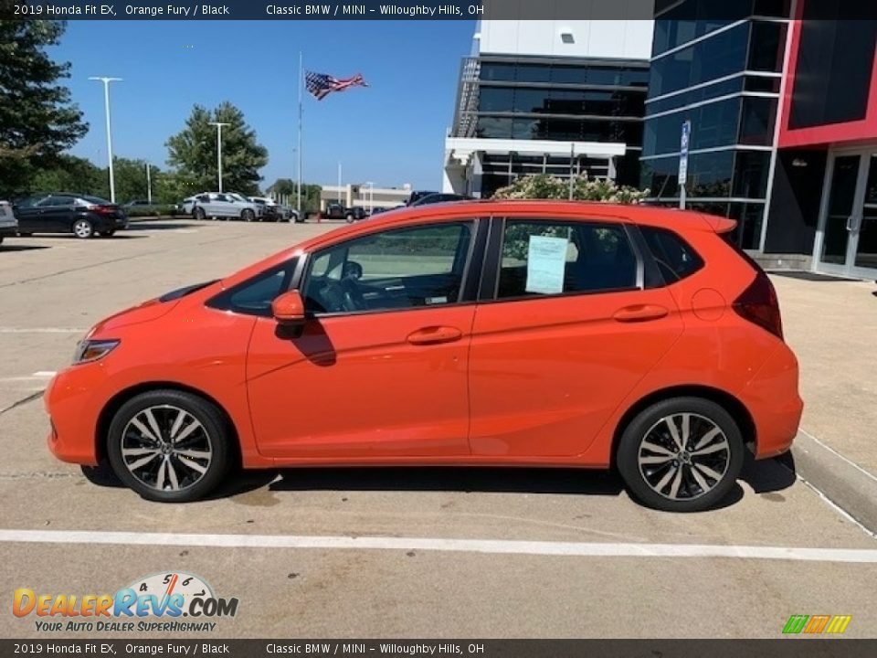 2019 Honda Fit EX Orange Fury / Black Photo #2