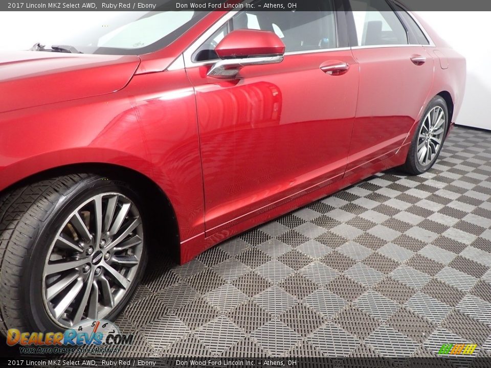 2017 Lincoln MKZ Select AWD Ruby Red / Ebony Photo #10