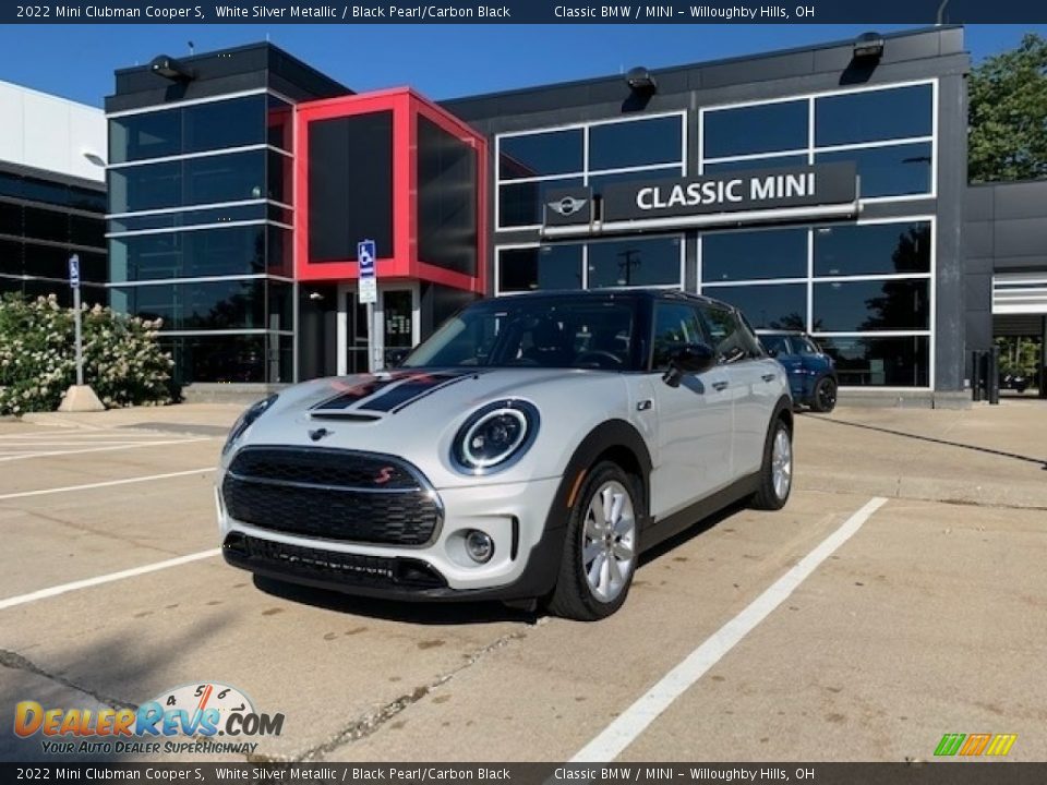 2022 Mini Clubman Cooper S White Silver Metallic / Black Pearl/Carbon Black Photo #1