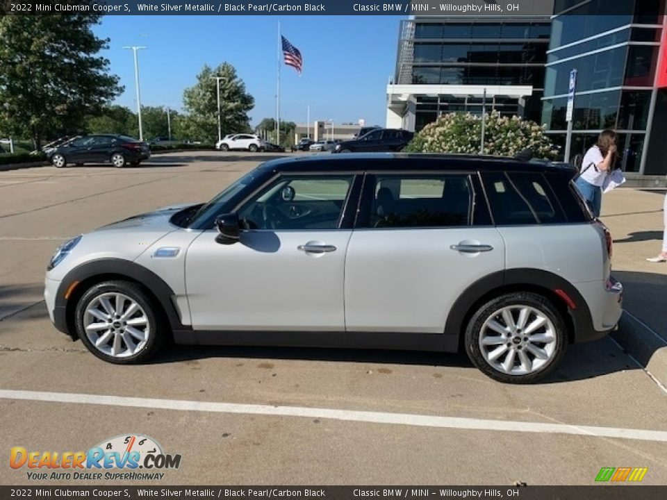 2022 Mini Clubman Cooper S White Silver Metallic / Black Pearl/Carbon Black Photo #2