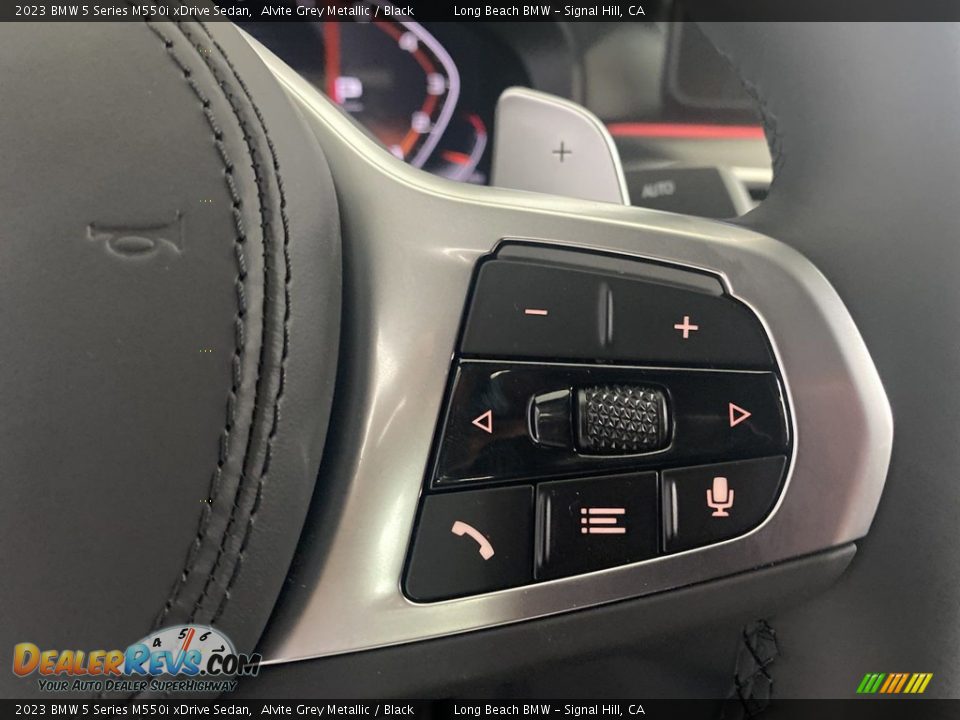 2023 BMW 5 Series M550i xDrive Sedan Steering Wheel Photo #16