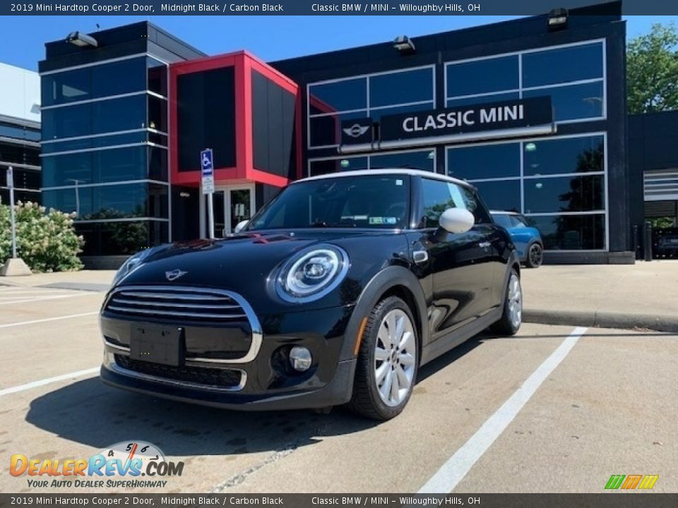 2019 Mini Hardtop Cooper 2 Door Midnight Black / Carbon Black Photo #1