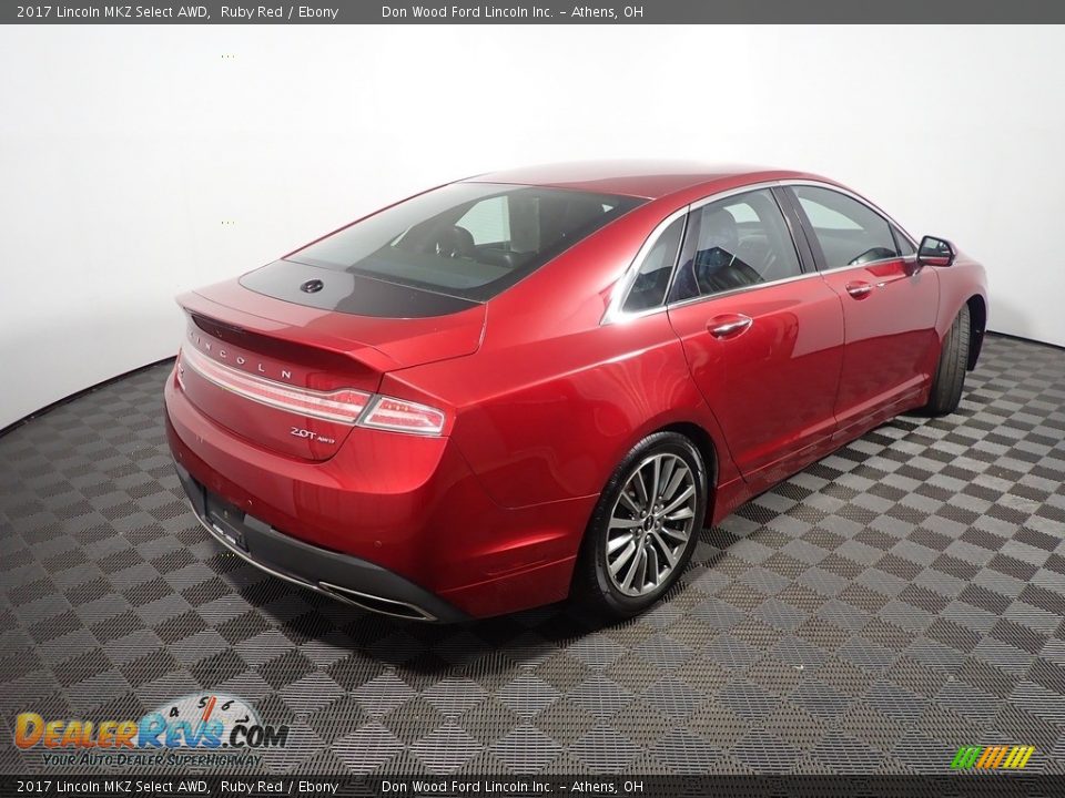2017 Lincoln MKZ Select AWD Ruby Red / Ebony Photo #17