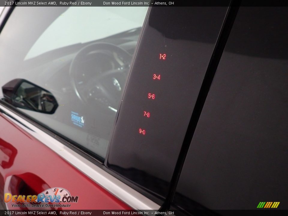2017 Lincoln MKZ Select AWD Ruby Red / Ebony Photo #20