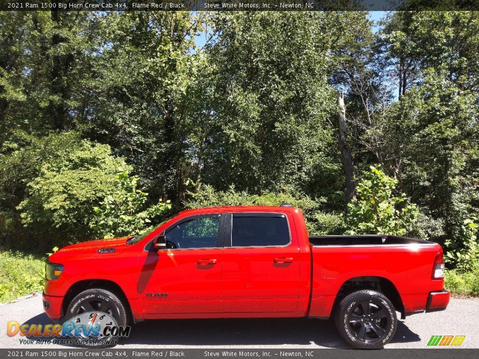 2021 Ram 1500 Big Horn Crew Cab 4x4 Flame Red / Black Photo #1
