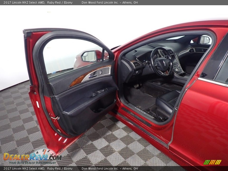 2017 Lincoln MKZ Select AWD Ruby Red / Ebony Photo #21