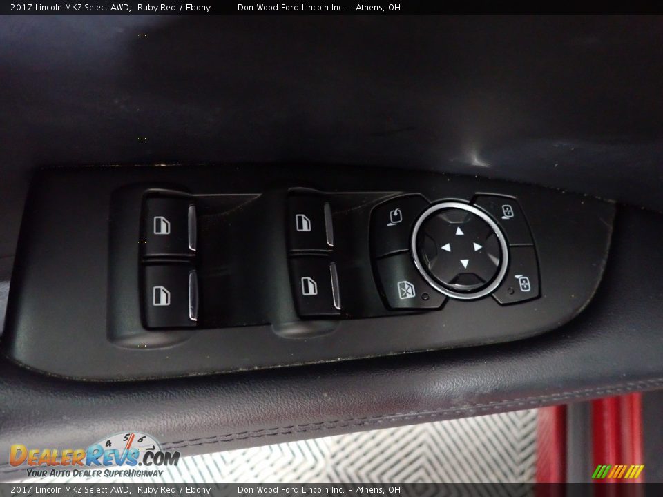 2017 Lincoln MKZ Select AWD Ruby Red / Ebony Photo #22
