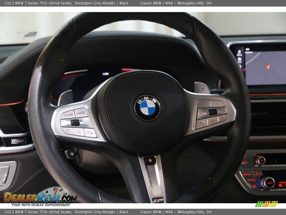 2021 BMW 7 Series 750i xDrive Sedan Steering Wheel Photo #7