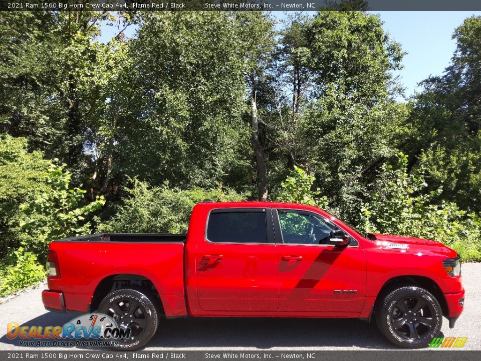 Flame Red 2021 Ram 1500 Big Horn Crew Cab 4x4 Photo #6