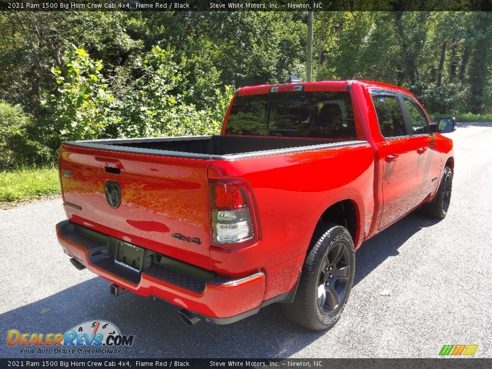 2021 Ram 1500 Big Horn Crew Cab 4x4 Flame Red / Black Photo #7