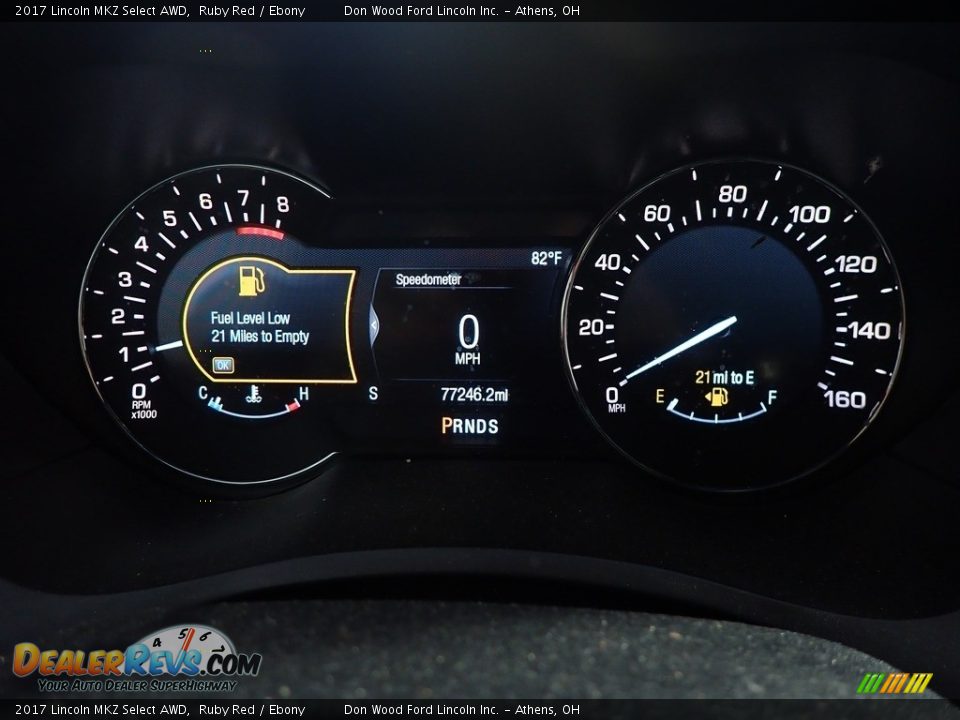 2017 Lincoln MKZ Select AWD Ruby Red / Ebony Photo #29