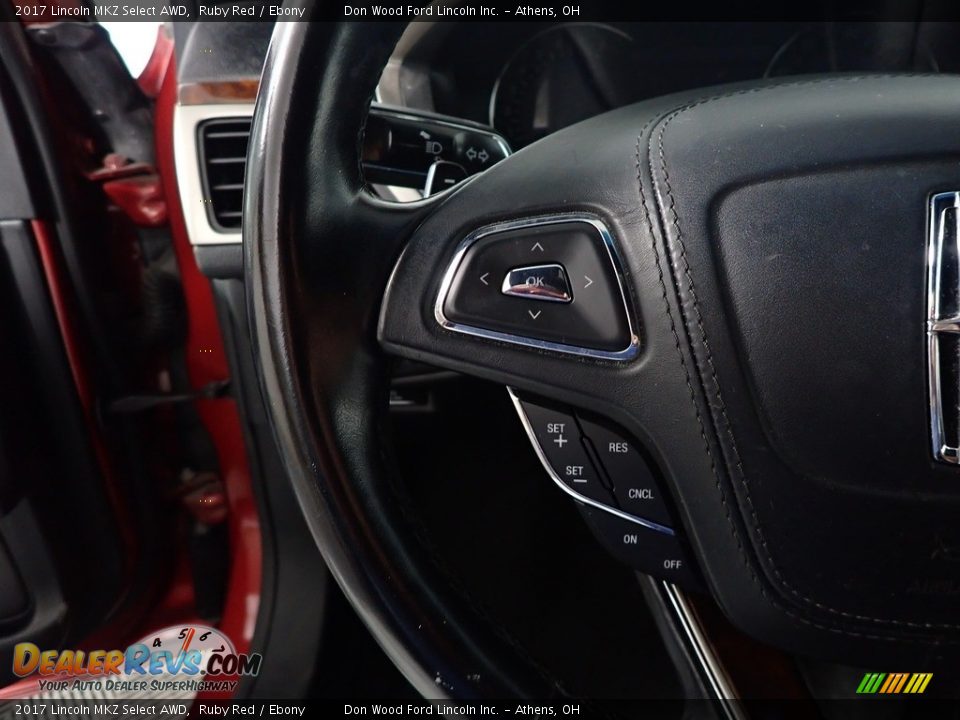2017 Lincoln MKZ Select AWD Ruby Red / Ebony Photo #30