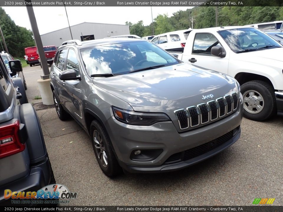 2020 Jeep Cherokee Latitude Plus 4x4 Sting-Gray / Black Photo #3