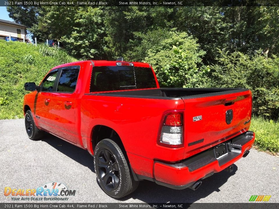 2021 Ram 1500 Big Horn Crew Cab 4x4 Flame Red / Black Photo #10