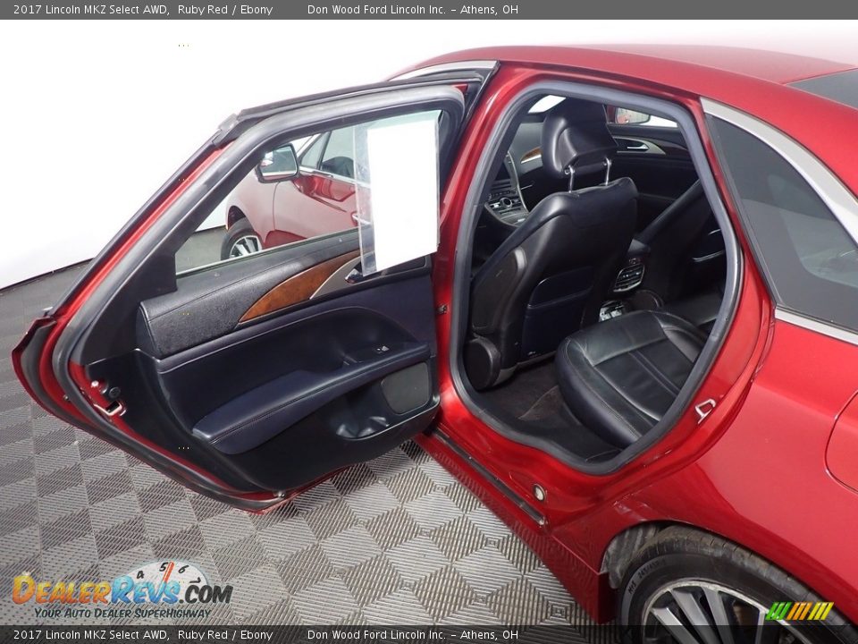 2017 Lincoln MKZ Select AWD Ruby Red / Ebony Photo #35