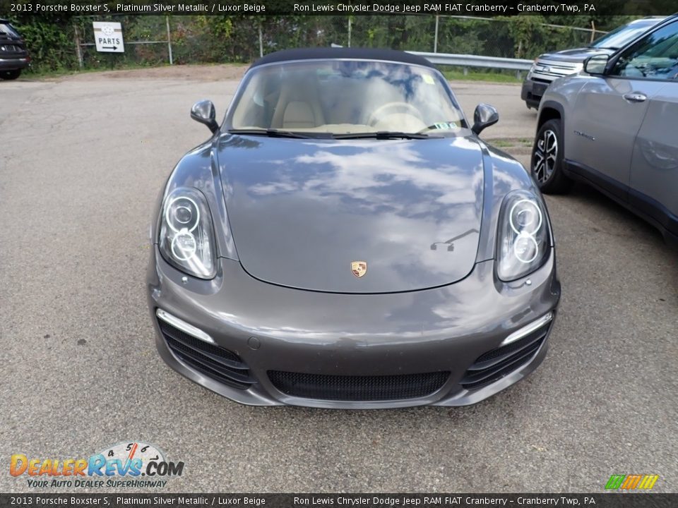 2013 Porsche Boxster S Platinum Silver Metallic / Luxor Beige Photo #2