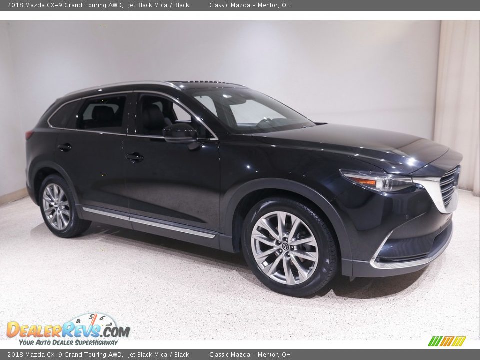 2018 Mazda CX-9 Grand Touring AWD Jet Black Mica / Black Photo #1