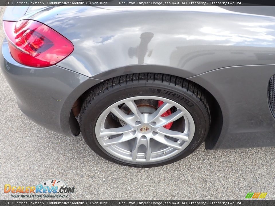 2013 Porsche Boxster S Platinum Silver Metallic / Luxor Beige Photo #5