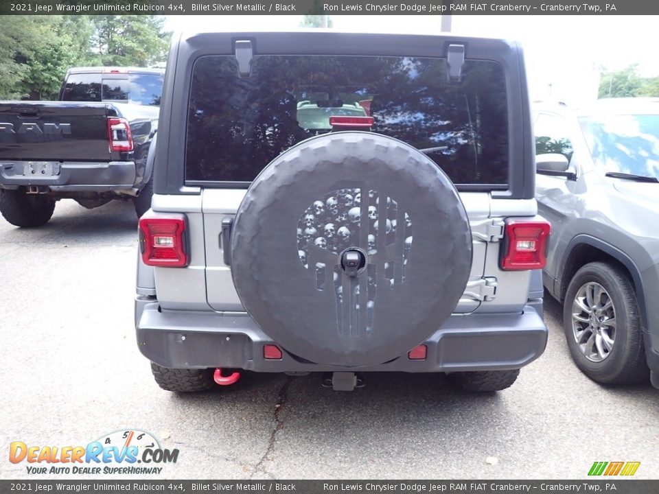 2021 Jeep Wrangler Unlimited Rubicon 4x4 Billet Silver Metallic / Black Photo #3