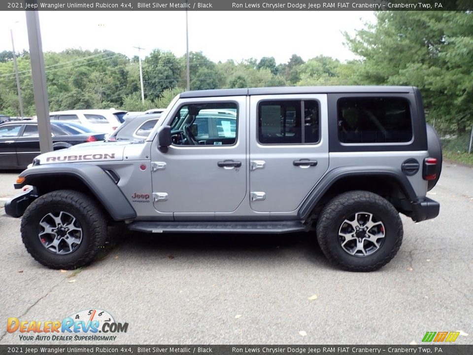 2021 Jeep Wrangler Unlimited Rubicon 4x4 Billet Silver Metallic / Black Photo #4