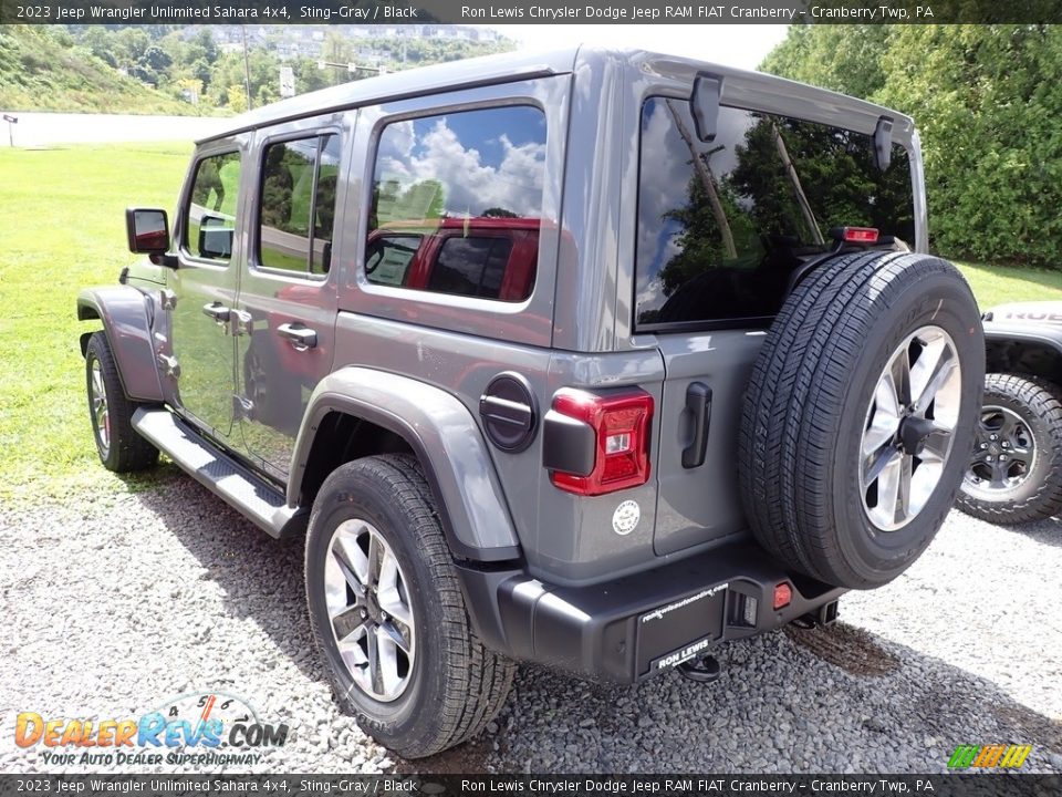 2023 Jeep Wrangler Unlimited Sahara 4x4 Sting-Gray / Black Photo #6