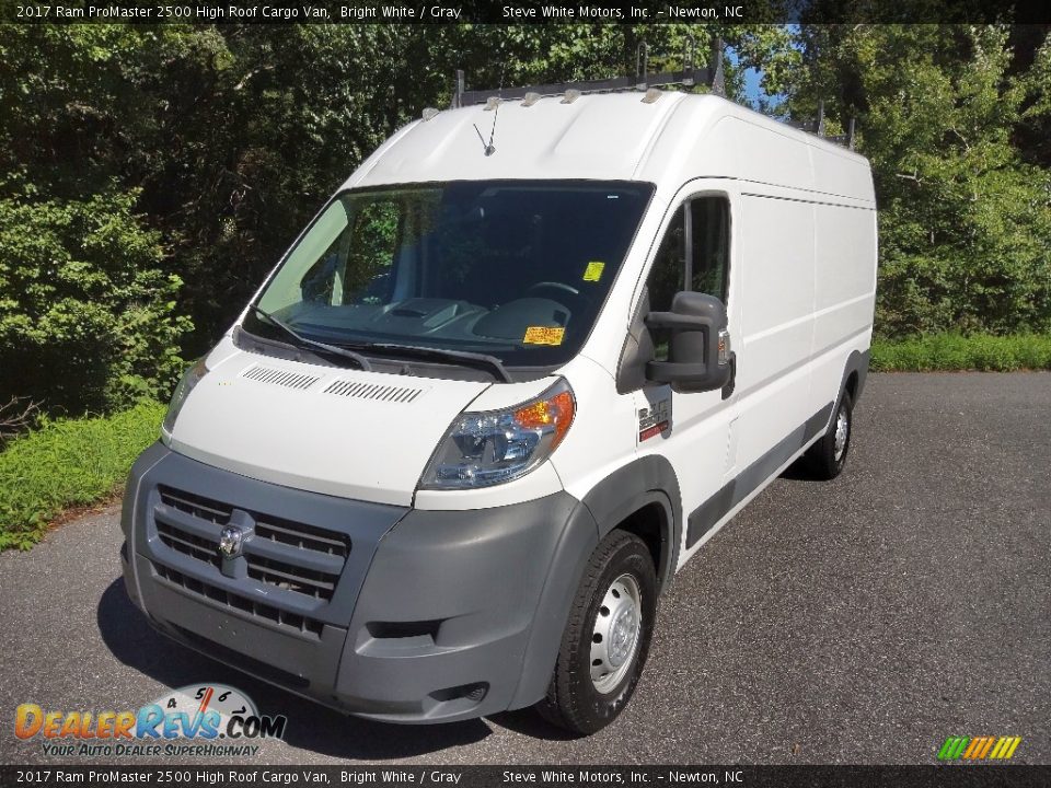 2017 Ram ProMaster 2500 High Roof Cargo Van Bright White / Gray Photo #2