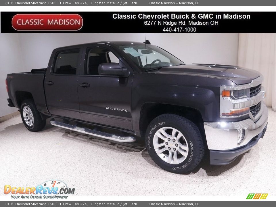 2016 Chevrolet Silverado 1500 LT Crew Cab 4x4 Tungsten Metallic / Jet Black Photo #1