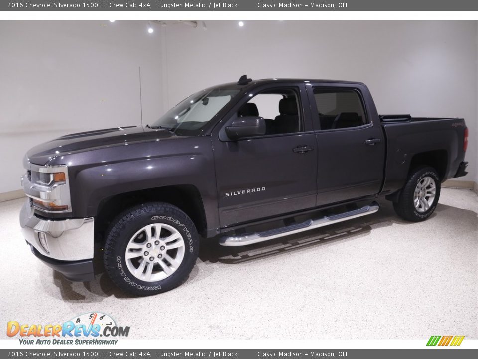 2016 Chevrolet Silverado 1500 LT Crew Cab 4x4 Tungsten Metallic / Jet Black Photo #3