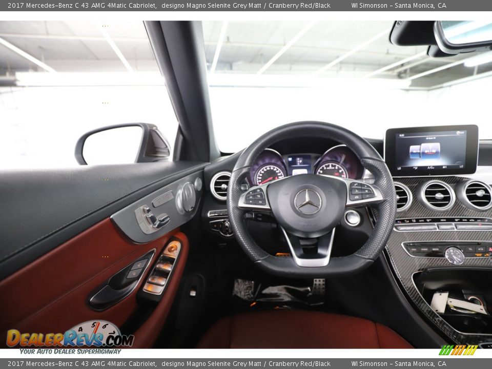 2017 Mercedes-Benz C 43 AMG 4Matic Cabriolet Steering Wheel Photo #25
