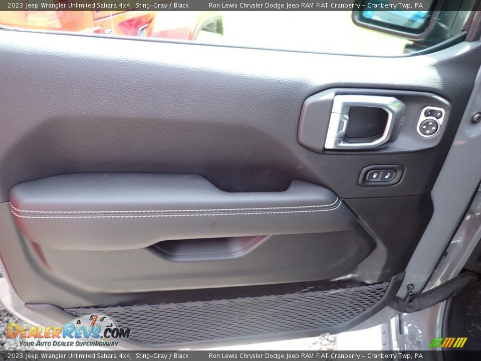 Door Panel of 2023 Jeep Wrangler Unlimited Sahara 4x4 Photo #14