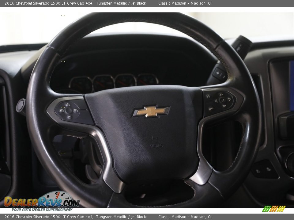 2016 Chevrolet Silverado 1500 LT Crew Cab 4x4 Tungsten Metallic / Jet Black Photo #8