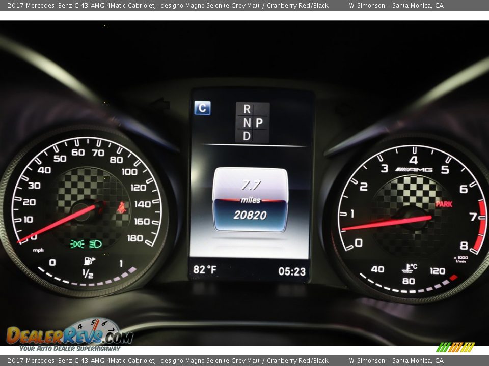 2017 Mercedes-Benz C 43 AMG 4Matic Cabriolet Gauges Photo #30