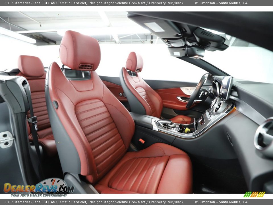 Cranberry Red/Black Interior - 2017 Mercedes-Benz C 43 AMG 4Matic Cabriolet Photo #34