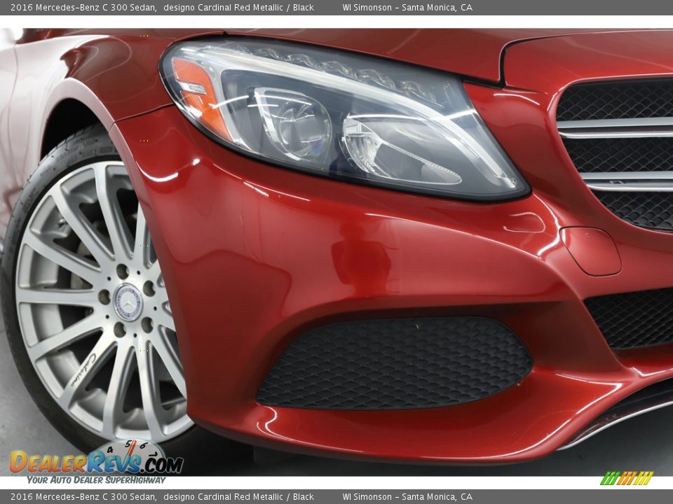 2016 Mercedes-Benz C 300 Sedan designo Cardinal Red Metallic / Black Photo #3