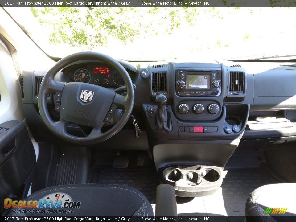 2017 Ram ProMaster 2500 High Roof Cargo Van Bright White / Gray Photo #23