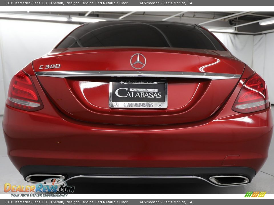 2016 Mercedes-Benz C 300 Sedan designo Cardinal Red Metallic / Black Photo #7