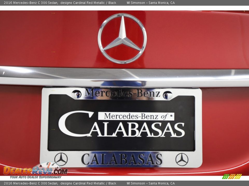 2016 Mercedes-Benz C 300 Sedan designo Cardinal Red Metallic / Black Photo #10