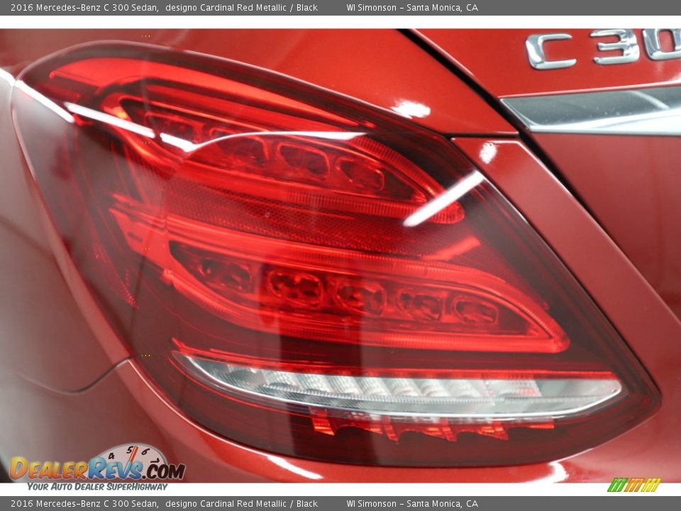 2016 Mercedes-Benz C 300 Sedan designo Cardinal Red Metallic / Black Photo #12