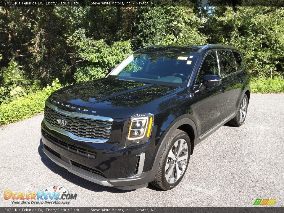 2021 Kia Telluride EX Ebony Black / Black Photo #3