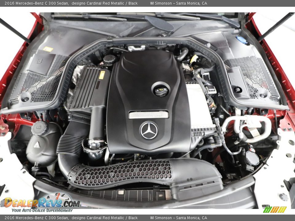 2016 Mercedes-Benz C 300 Sedan designo Cardinal Red Metallic / Black Photo #18