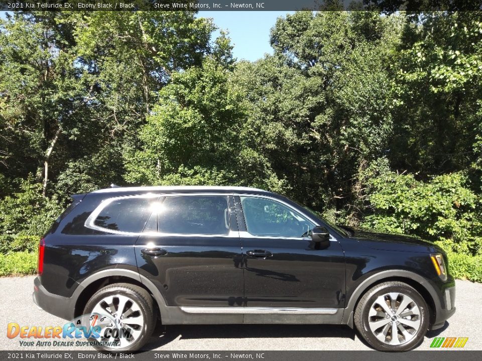 2021 Kia Telluride EX Ebony Black / Black Photo #7