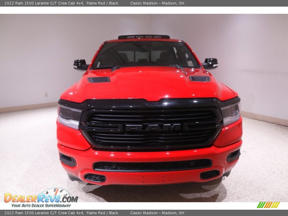 2022 Ram 1500 Laramie G/T Crew Cab 4x4 Flame Red / Black Photo #2
